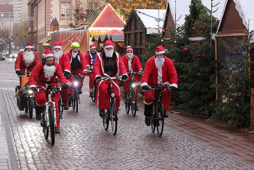 Nikolaus 2022 Nikolaus-Tour 2022 des ADFC in Rastatt