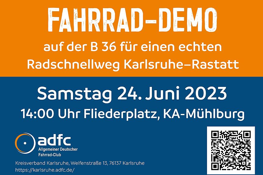 Aufruf Demo Titel Der ADFC ruft zur Fahrrad-Demo auf