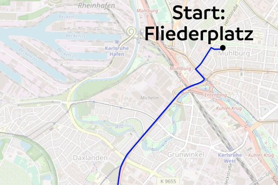 Detail Karlsruhe Detailkarte Karlsruhe