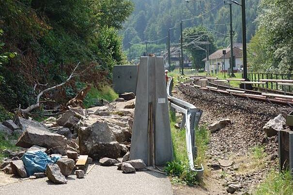 Felssturz im Murgtal