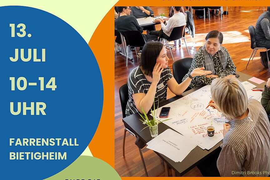 Plakat Mitmach 2 Mitmach-Regionen entstehen, wenn Menschen sich zusammentun und gemeinsam vor Ort Lösungen für die drängenden ökologischen und sozialen Fragen unserer Zeit umsetzen.