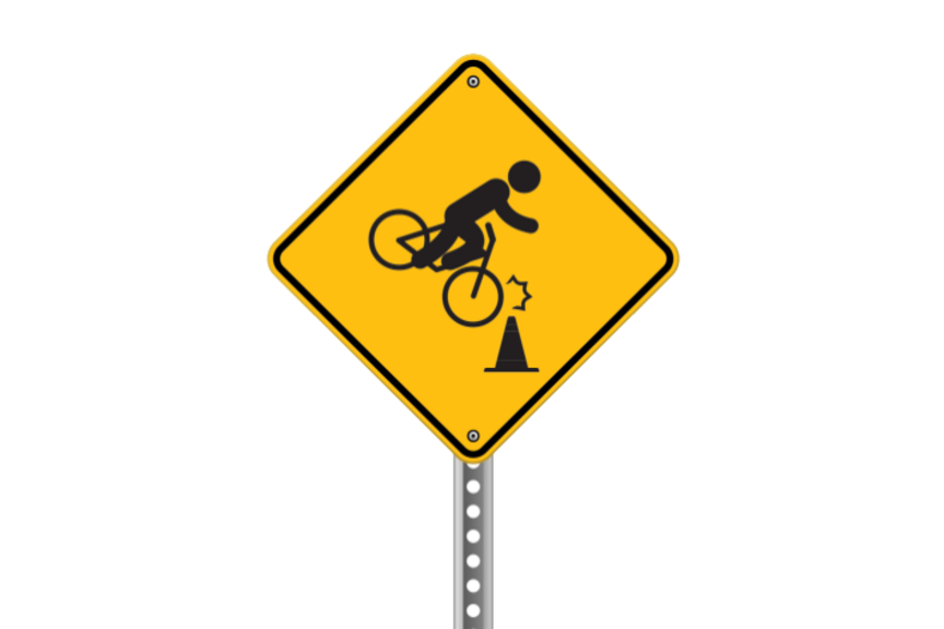 Warnschild Mängel im öffentlichen Raum