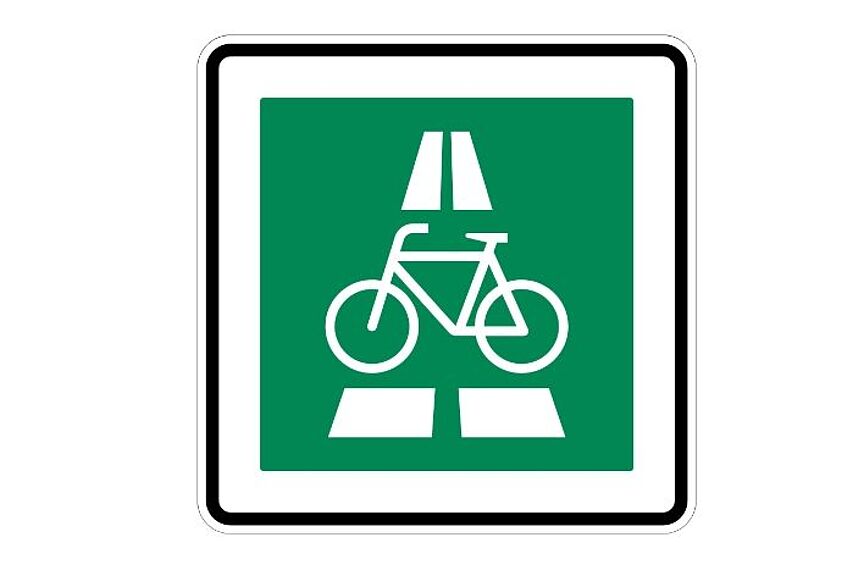 Verkehrszeichen Radschnellweg Radschnellweg KA-RA: Bürgerinformationsveranstaltung
