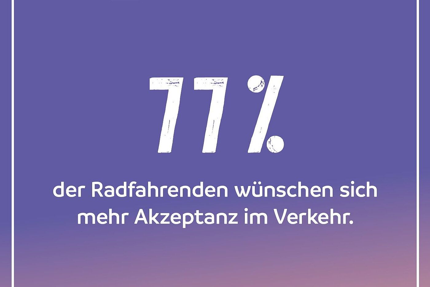 Fahrradfahrende wünschen sich mehr Akzeptanz