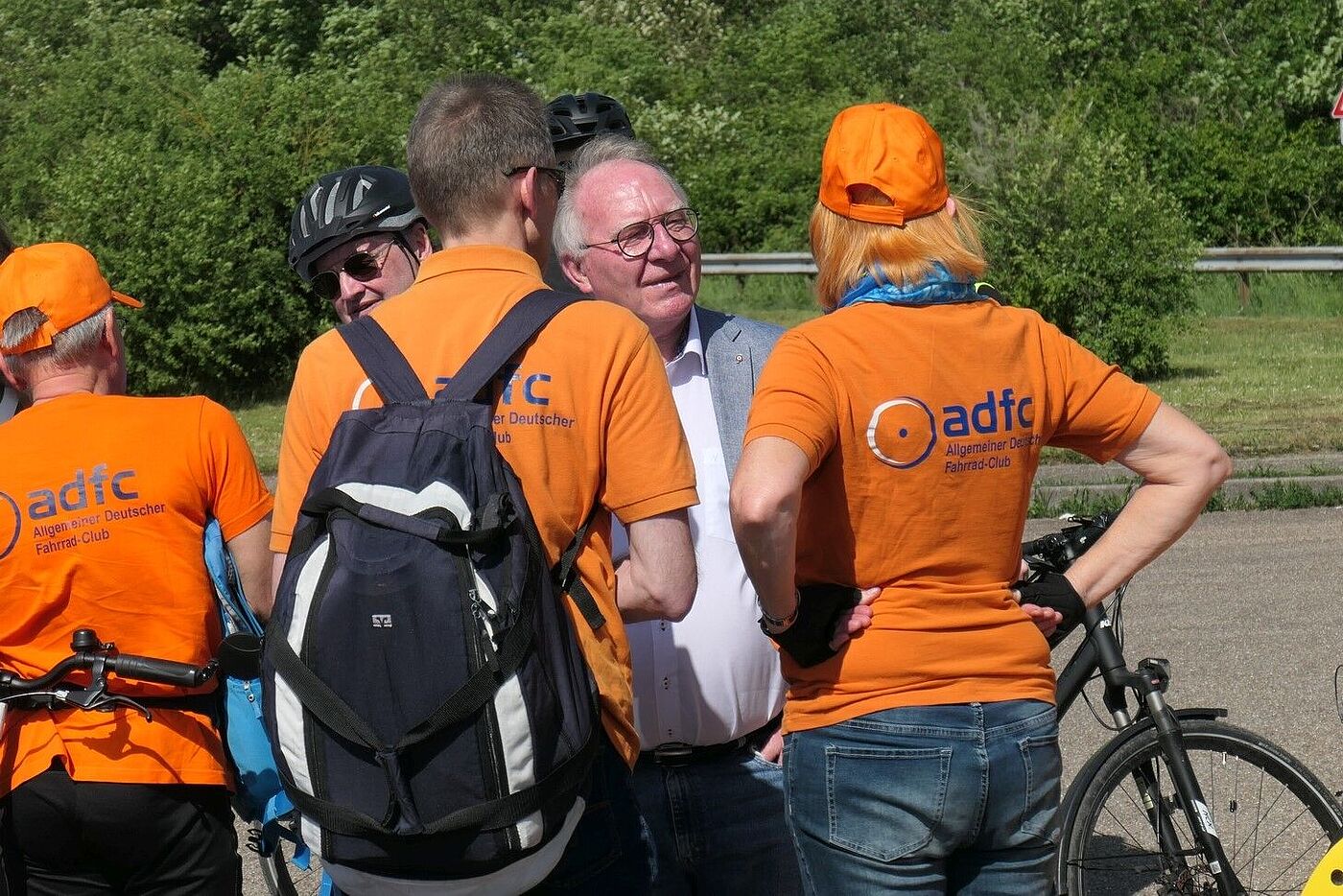 ADFC im Gespräch mit Soufflenheims Bürgermeister Camille Scheydecker