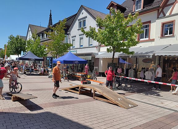 Der Parcours erhöht Geschicklichkeit und Selbstvertrauen.