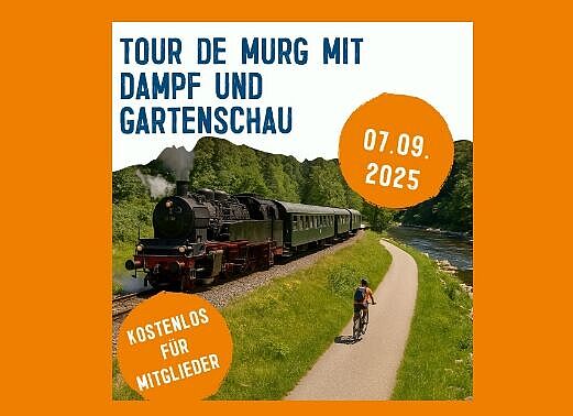 Mit Dampflok und Fahrrad durchs Murgtal