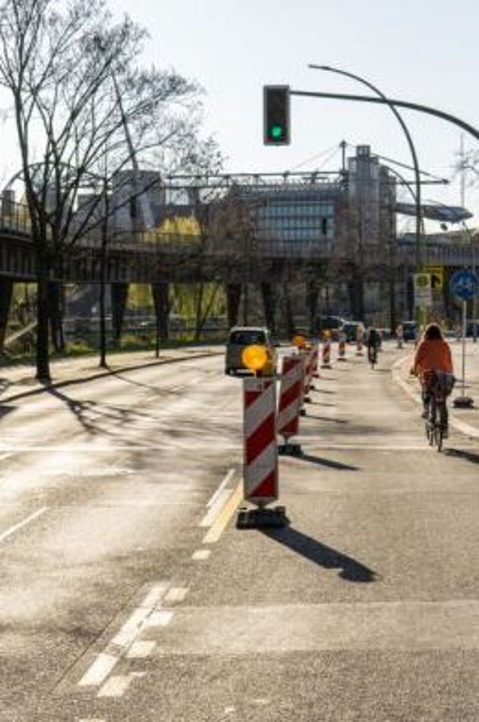 Pop-up-Bikelane in Berlin Pop-up-Bikelane in Berlin